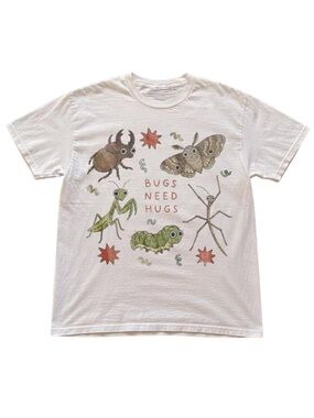 Gildan White 'Bugs Need Hugs' Graphic Tee